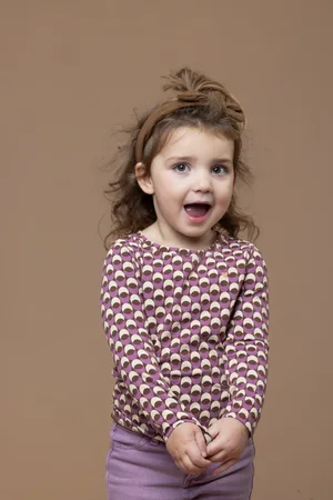 LOOXS Revolution Longsleeve retro lila voor meisjes in de kleur