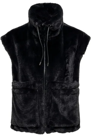 JACQUELINE DE YONG Esther faux fur waistcoat