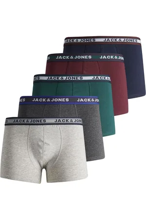 JACK & JONES Boxershorts heren trunks friday pack 5-pack dark grey melange