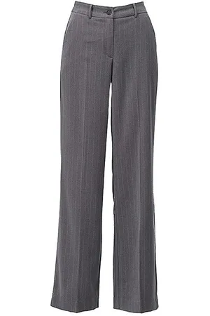 K-design Broek z601-grey pin stripe