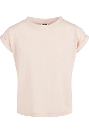 Urban classics Meisjes biologisch verlengd schouder t-shirt