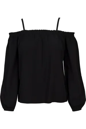 Urban classics Dames koude schouder top met lange mouwen