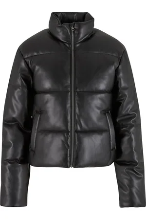 Urban classics Dames synthetisch leren pufferjack