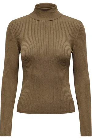 JACQUELINE DE YONG Plum l/s roll neck pullover knt