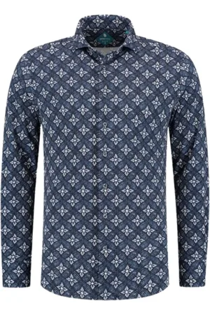 District Indigo Lange mouw overhemden 7.42.025.782