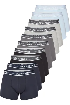 JACK & JONES Heren boxershorts effen jacsolid mega multipack 10-pack