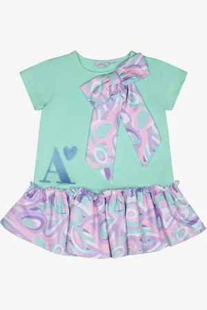 ADee Meisjes jurk norah miami mint