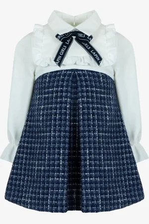 Lapin House Meisjes jurk tweed navy