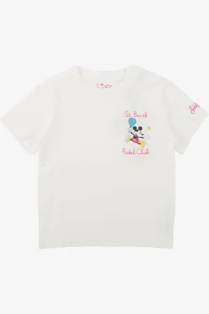 MC2 SAINT BARTH Jongens shirt mickey padel wit