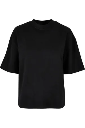 Urban classics Dames organic t-shirt met zijsplitten