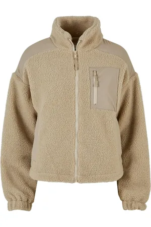 Urban classics Dames sherpa fleece jas