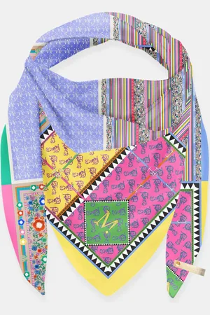 MUCHO GUSTO ® sjaal st. tropez kleurrijke bloemenprint