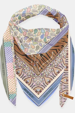 MUCHO GUSTO ® sjaal st. tropez bruine tigerprint