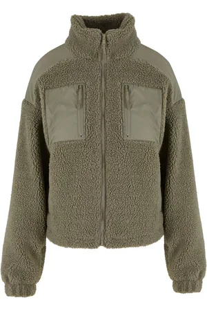 Urban classics Dames sherpa fleece jas