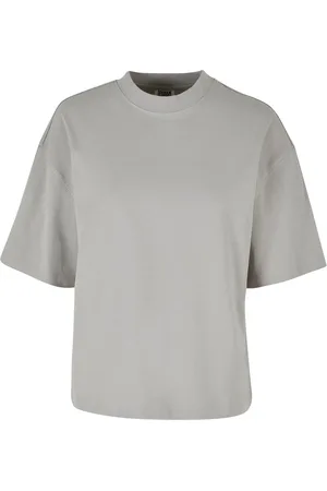 Urban classics Dames organic t-shirt met zijsplitten