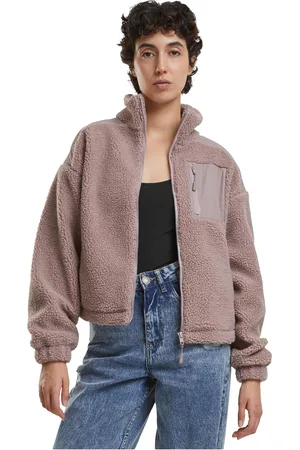 Urban classics Dames sherpa fleece jas