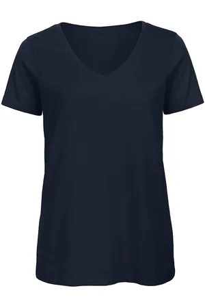 B and C B&c vrouwen/dames favoriete organic cotton v-neck t-shirt