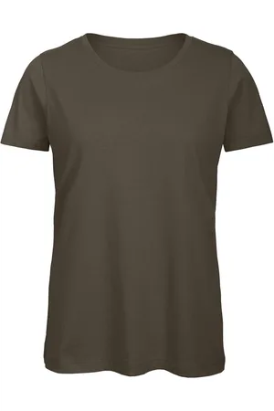 B and C B&c vrouwen/dames favoriete organic cotton crew t-shirt