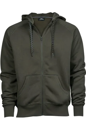 TeeJays Heren sweatshirt met volledige ritssluiting