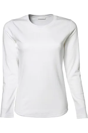TeeJays Dames interlock t-shirt met lange mouwen