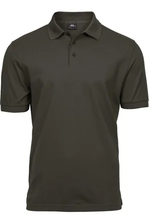 TeeJays Heren luxe stretch short sleeve polo shirt