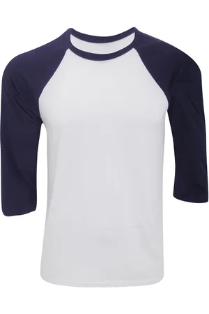 Bella + Canvas Canvas heren 3/4 mouwen baseball t-shirt