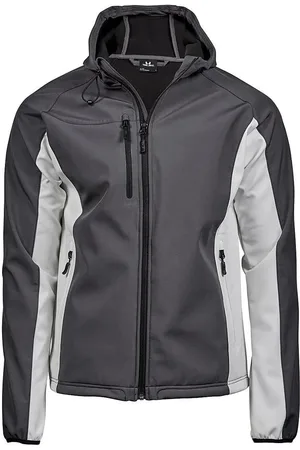 TeeJays Heren hooded fashion softshell-jasje