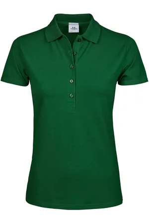 TeeJays Dames luxe stretch poloshirt met korte mouwen
