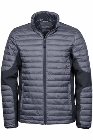TeeJays Teejays heren gevoerde volledige zip crossover jacket