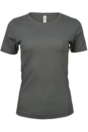 TeeJays Dames interlock t-shirt met korte mouwen