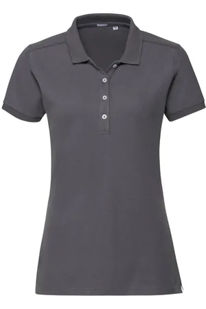 Russell Athletic Dames stretch short sleeve polo shirt