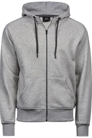 TeeJays Heren sweatshirt met volledige ritssluiting