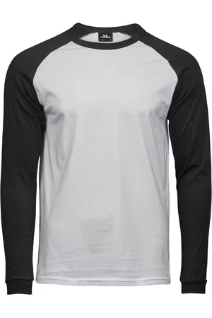 TeeJays Heren baseball t-shirt met lange mouwen