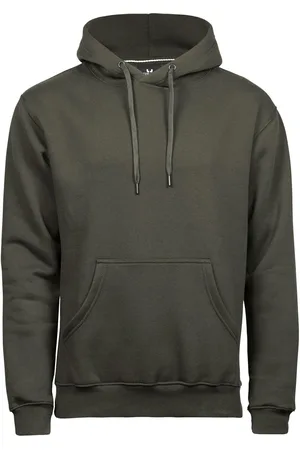 TeeJays Heren hooded cotton blend sweatshirt