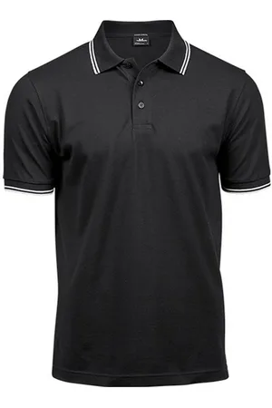 TeeJays Heren luxe fashion stripe polo
