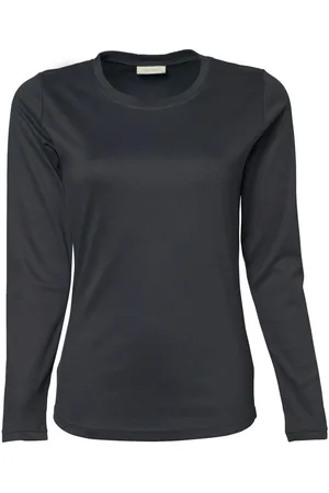 TeeJays Dames interlock t-shirt met lange mouwen