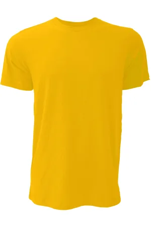 Bella + Canvas Canvas unisex jersey crew t-shirt met hals / heren t-shirt met korte mouwen