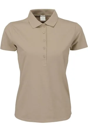 TeeJays Dames luxe stretch poloshirt met korte mouwen