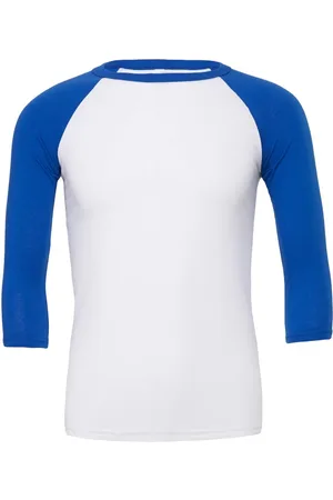 Bella + Canvas Canvas heren 3/4 mouwen baseball t-shirt