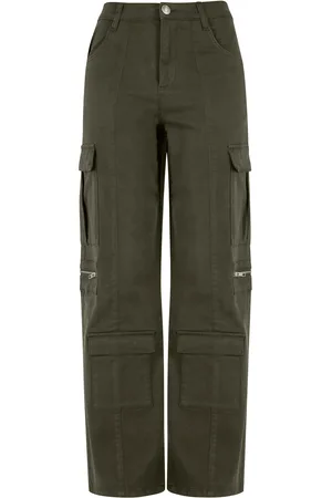 Urban classics Dames utility twill stretch losse cargo broek