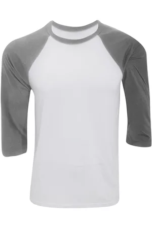 Bella + Canvas Canvas heren 3/4 mouwen baseball t-shirt