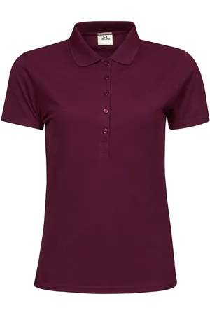 TeeJays Dames luxe stretch poloshirt met korte mouwen