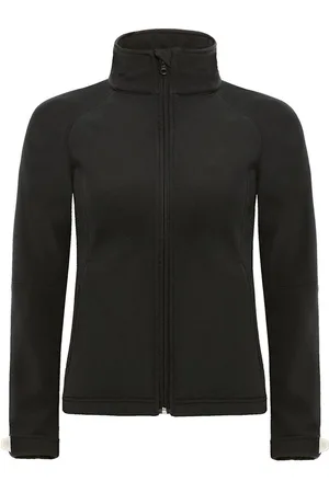 B and C B&c womens hooded premium softshell jacket (winddicht, waterdicht & ademend)