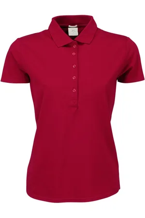 TeeJays Dames luxe stretch poloshirt met korte mouwen