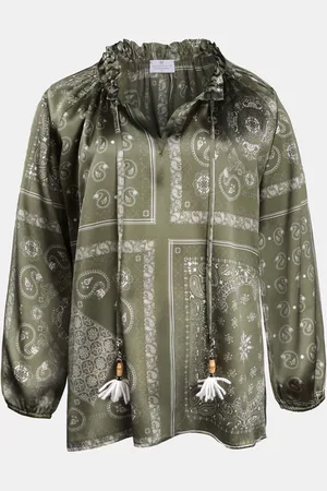 MUCHO GUSTO ® blouse milano paisley met kwastje