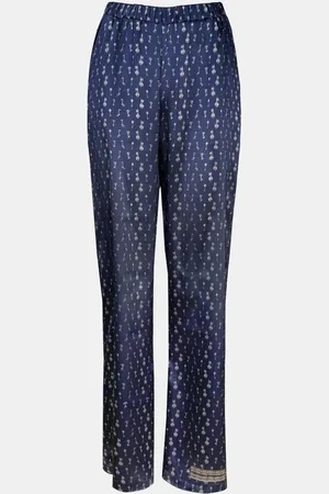 MUCHO GUSTO Zijden broek firenze key print