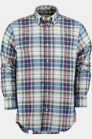 GANT Casual hemd lange mouw poplin tartan check shirt 3240165/638