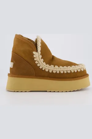 Mou Dames mini eskimo platform cognac