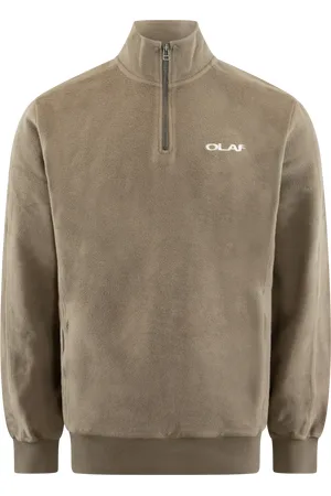 OLAF HUSSEIN Heren drift zip mock