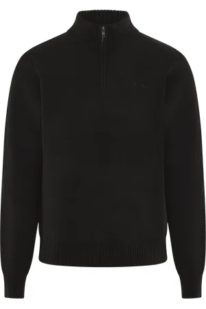 OLAF HUSSEIN Heren knitted drift mock neck